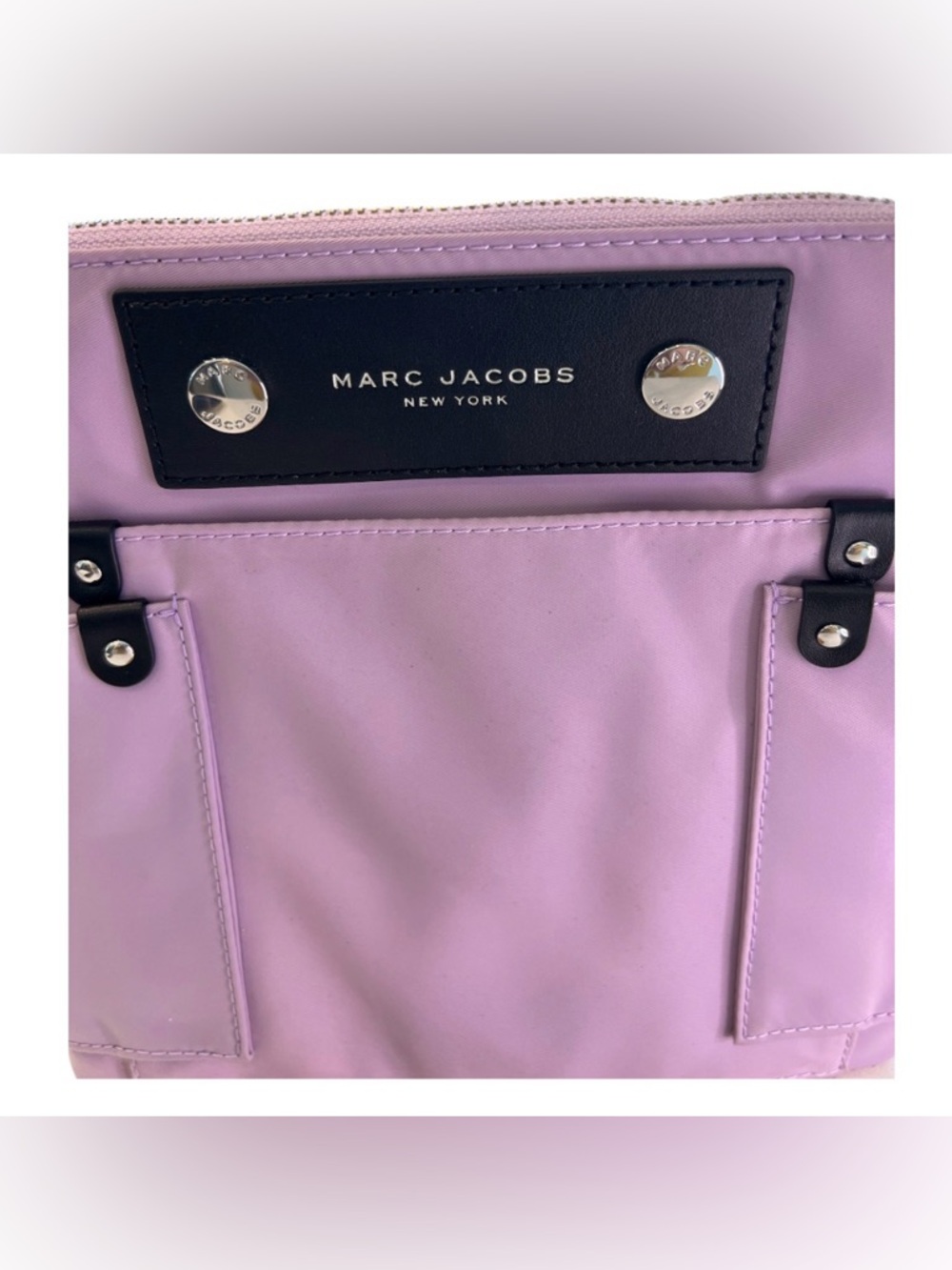 Marc Jacobs Crossbody Bag Lavender, Black Accents Silver Hardware NWT - Picture 2 of 6